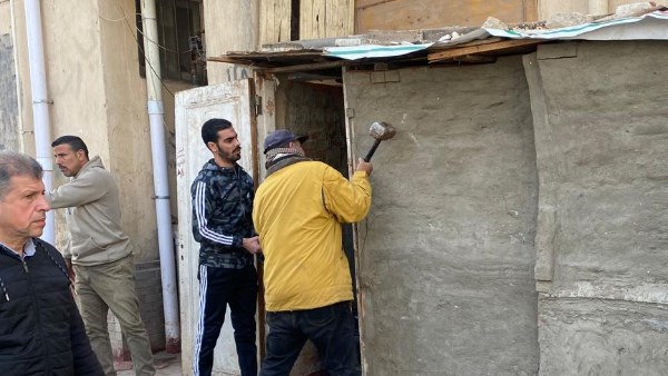 إزالة مغسلة مخالفة بزهور بورسعيد  وإجراءات قانونية ضد صاحبها| شاهد