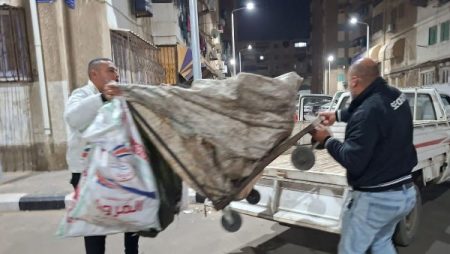 بورفؤاد .. غلق وتشميع محال فرز القمامة بممرات مساكن وزارة العدل
