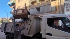 حملة مكبرة لرفع الإشغالات بحي شرق كفر الشيخ.. صور