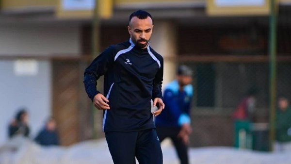 أول ظهور لـ أفشة في مران الاتحاد السكندري