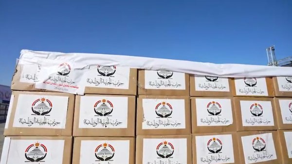 محتويات كرتونة «الجبهة الوطنية» لدعم الأسر الأكثر احتياجًا في رمضان| فيديو وصور