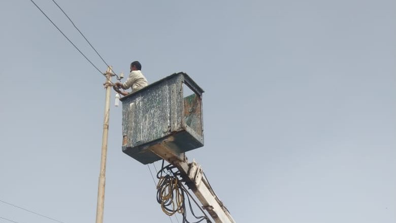 رئيس طنطا : صيانة وإصلاح نحو 30 كشافًا وتركيب 11 جديدة