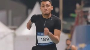 رئيس جامعة العاصمة يهنئ يوسف جمال ببرونزية الوثب في دبي