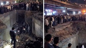 حادث مأساوي.. سقوط ميكروباص في حفرة عميقة بالزاوية الحمراء | شاهد