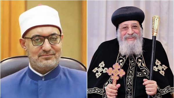 إشادة بالدور التنويري.. البابا تواضروس يهنئ مفتي الجمهورية بعيد الفطر المبارك