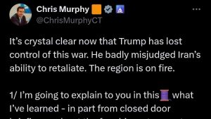 سيناتور أمريكي يفضح ترامب: أخطأ في تقدير قدرات إيران وليس لديه خطة