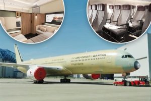 أطلقت شركة كانتاس طائرة جديدة لأول مرة لتطير لمدة 22 ساعة دون توقف إلى مدينة نيويورك بالمملكة المتحدة