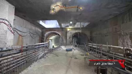 مشروع عملاق.. النقل تنشر أحدث تصوير جوي للمرحلة للخط الرابع لمترو الأنفاق