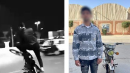 القبض على شخص استعرض بدراجتة النارية في الغربية