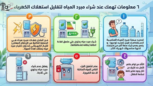 لتقليل استهلاك الكهرباء.. 6 نصائح عند شراء مبرد المياه