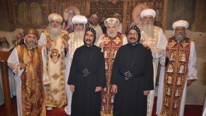 رسامة راهبان جديدان بدير الأنبا أنطونيوس بالبحر الأحمر