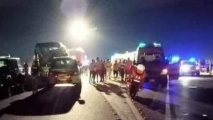 ننشر أسماء المصابين في حادث انقلاب أتوبيس نقل ركاب بطريق رأس غارب الغردقة