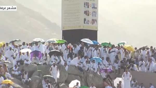 بث مباشر.. ضيوف الرحمن يقفون بعرفة لأداء ركن الحج الأعظم