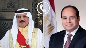الرئيس السيسي يتلقى اتصالا هاتفيا من ملك البحرين للتهنئة بعيد الأضحى المبارك