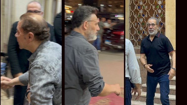 مدحت صالح ومدحت العدل وعمرو مصطفى في عزاء والد الشاعر هاني عبد الكريم| صور