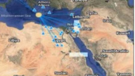 هزة أرضية على بعد 466 كيلومترا شمال غرب مطروح بقوة 5.12 درجة بمقياس ريختر
