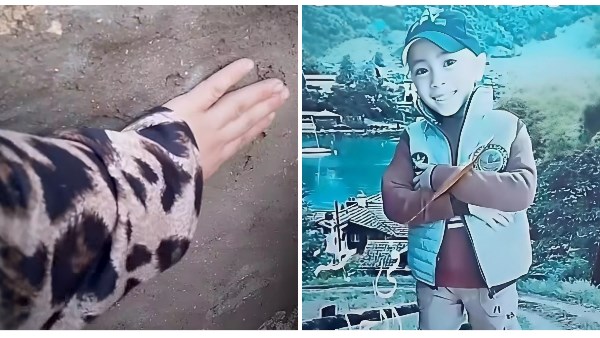 زيارة الام لطفلها فى المقابر