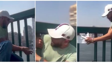 بمجهود فردي.. شاب يغلق فتحات سور كوبري جامعة القاهرة حفاظًا على أرواح المواطنين|صور