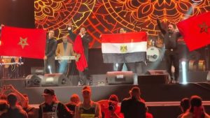 بعد ليلة استثنائية بموازين.. سعد الصغير يرفع علمي مصر والمغرب