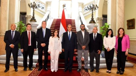 وزير الخارجية يلتقي الوفد الطبي المصري العائد من تنزانيا وكينيا
