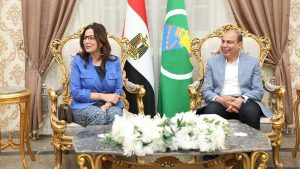 محافظ المنيا يستقبل وزيرة الثقافة لافتتاح ملتقى أدباء وسط الصعيد الـ23.. شاهد