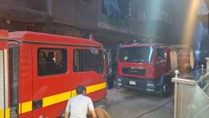 اندلاع حريق في مصنع للكيماويات والصابون بالقليوبية