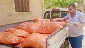 ضبط طن أسمدة مدعمة في السوق السوداء بكفر الشيخ