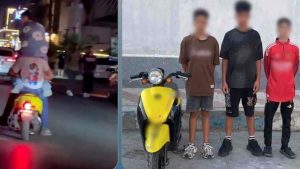 عرضوا حياة المواطنين للخطر .. القبض على 3 طلاب استعرضوا بدراجة نارية فى بورسعيد