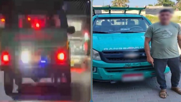 بسبب كشاف.. القبض على قائد سيارة نقل بالغربية