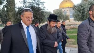 فلسطين.. وزير الأمن القومي الإسرائيلي يقتحم حارة جابر بمدينة الخليل