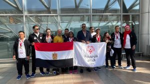 بعد إنجاز الألعاب الإقليمية.. استقبال حافل لبعثة الأولمبياد الخاص المصري بمطار القاهرة