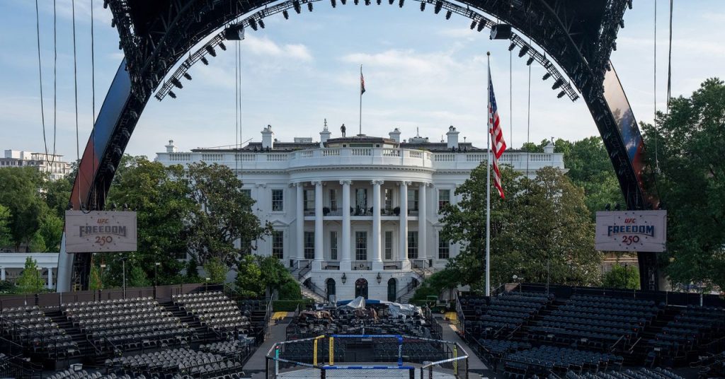 سيكون حدث UFC في البيت الأبيض لدونالد ترامب محرجًا في أي مكان