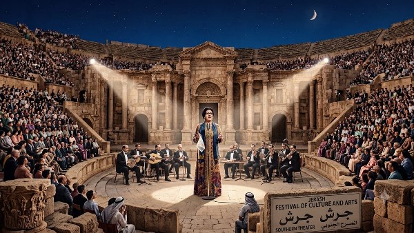 أم كلثوم تضيء خشبة مسرح “جرش” في يوبيله الأربعيني