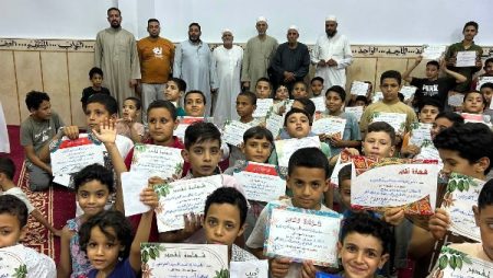 أبطال الفجر .. تكريم أكثر من 200 طفل يحافظون على الصلاة بالمسجد بالمنوفية