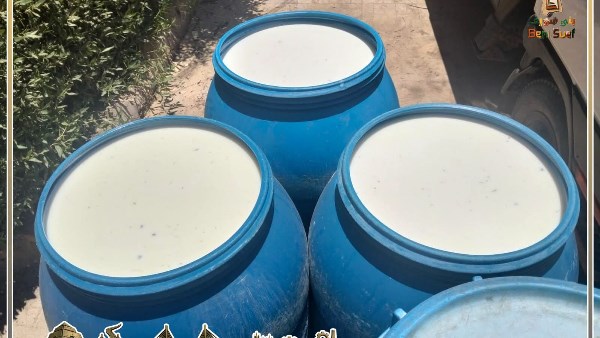 ضبط 8 أطنان من اللبن الفرز غير صالح للاستهلاك الآدمي ببني سويف