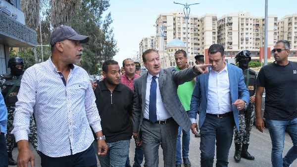 تطوير شامل للبنية التحتية ورصف الطرق و زيادة الإنارة والمساحات الخضراء ببنك بورسعيد الأصفر