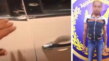 القبض على شخص ألقى حجر على سيارة بطريق بالإسكندرية