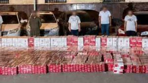 ضيط 100 الف عبوة سجائر مهربة بمطروح