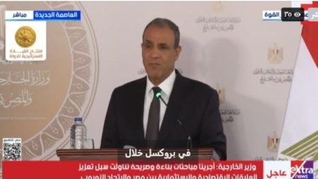وزير الخارجية:نتوقع استلام 1.5 مليار يورو ضمن حزمة الدعم المالي الأوروبي لمصر
