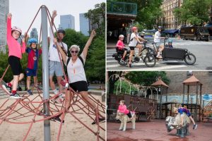 حقق أطفال منطقة Upper West Side رقمًا قياسيًا عالميًا بزيارة 41 ملعبًا في يوم واحد