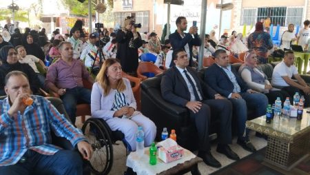إيمان كريم تشهد مهرجان الإبداع والابتكار لذوي الإعاقة ببورسعيد