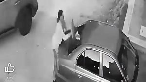 فيديو متداول.. سيدة تحطم سيارة زوجها في السويس بسبب زواجه من أخرى