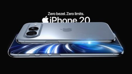 تسريبات تكشف تصميم هاتف iPhone 20 بزجاج منحني بالكامل وكاميرا خلفية أفقية
