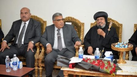 محافظ الدقهلية ومدير الأمن يشهدان الاحتفال بذكرى مولد الشهيد مارجرجس بميت دمسيس