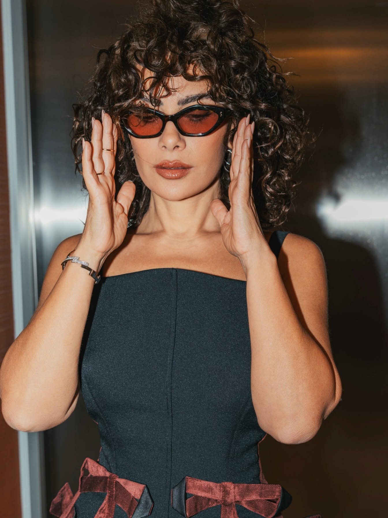 May be an image of eyewear