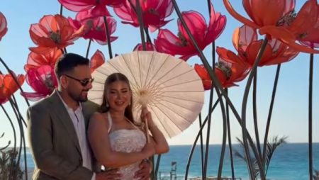 عروس الساحل .. أول صور من خطوبة ملك قورة