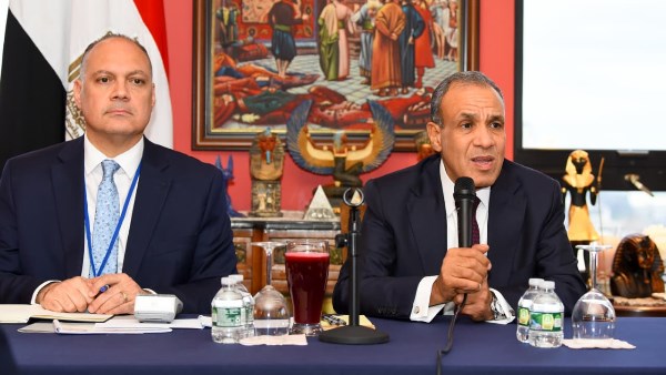 وزير الخارجية يلتقي أبناء الجالية المصرية في نيويورك