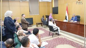 محافظ بني سويف يعقد اللقاء الأسبوعي مع المواطنين.. ويوجه بحلول وإجراءات لمطالبهم وشكاواهم واحتياجاتهم