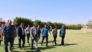 موجز أخبار الوادي الجديد: نائب المحافظ يتفقد الاستاد الرياضي.. ودعم المدارس بالرمال الصفراء بمركز بلاط