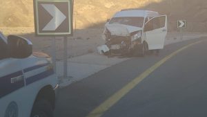 4 ضحايا و9 مصابين في تصادم ميكروباص وملاكي بطريق وادي فيران بجنوب سيناء .. صور